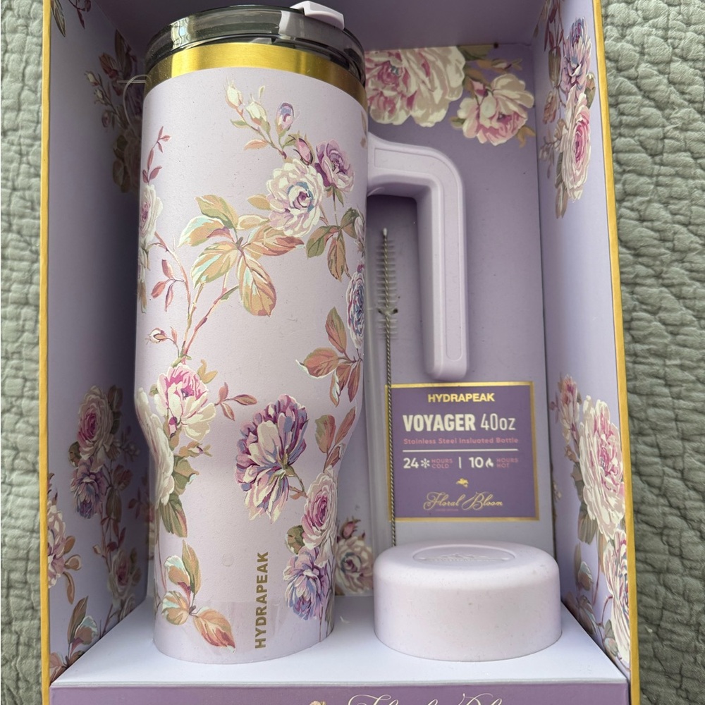 Hydrapeak Floral Insulated Tumbler - Purple